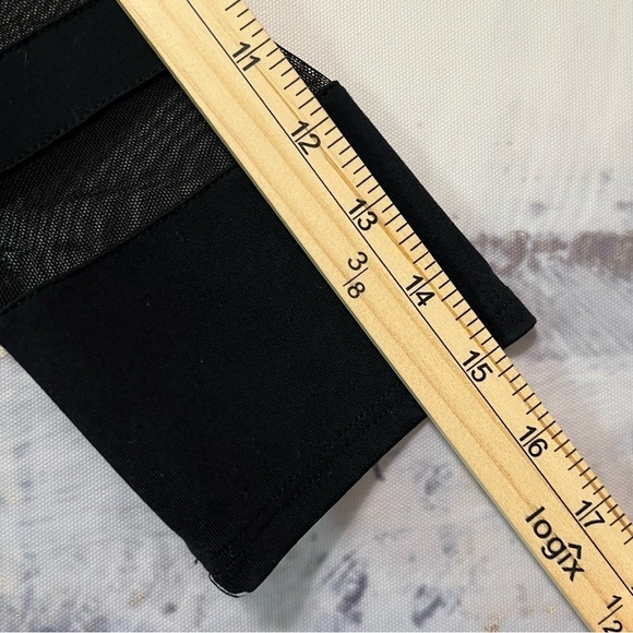 Vtg BEBE Sexy Black Bodycon Mini Dress NWT Sz S/P Sheer Mesh Detail 3/4 Sleeve - Picture 15 of 16